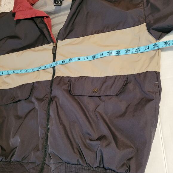 Gear For Sports Men's Color block Windbreaker Hood Zipper Pockets Size Large - Picture 11 of 12